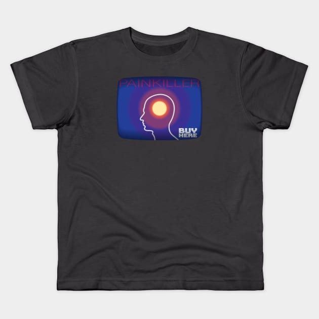 Blade Runner 2049 – Painkiller Logo Kids T-Shirt by GraphicGibbon
